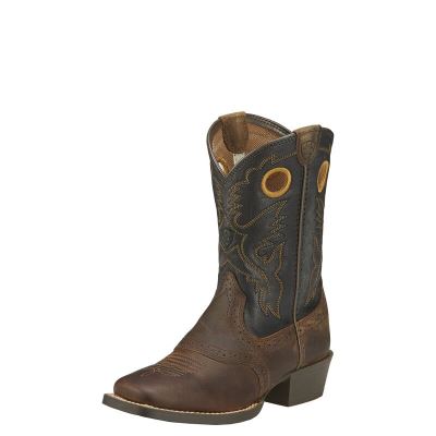 Ariat Western: Heritage Roughstock Botas Western Niños - Marrones (SKJOY1850)